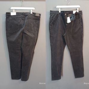 American Eagle HI-RISE Jegging Super Stretch 20 Long Grey  Corduroy TALL